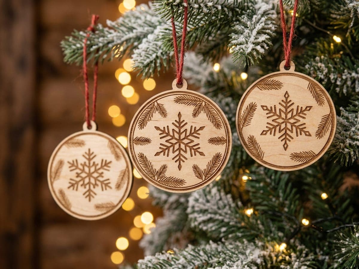Example of name or photo ornaments